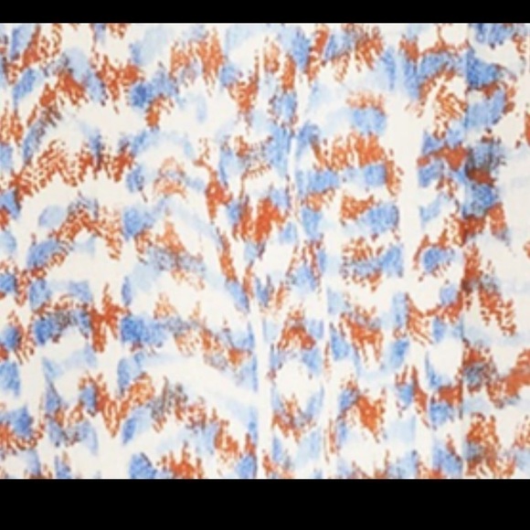 THEORY Abstract Print A-Line Sleeveless V-Neck Cut-Out Cocktail Midi Dress NEW - Picture 10 of 15